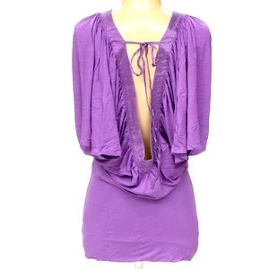 📦[5/ $50] 🔥Bebe V Neck, Deep V and Back Tie Mini Dress